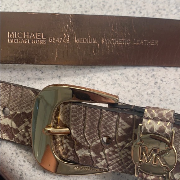 Michael Kors Faux Snake belt